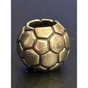 Vintage Soccer Ball Charm 925 Sterling Silver Italy MA